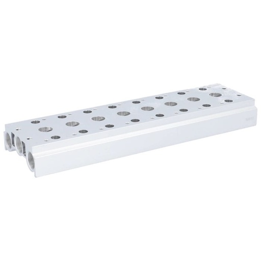 END ARMATUREN - VERTEILERLEISTE-FUER-5-2-WEGE-MAGNETVENTILE-TYP-TM-8-FACH-ALUMINIUM-INKL-SCHRAUBEN-UND-DICHTUNGEN